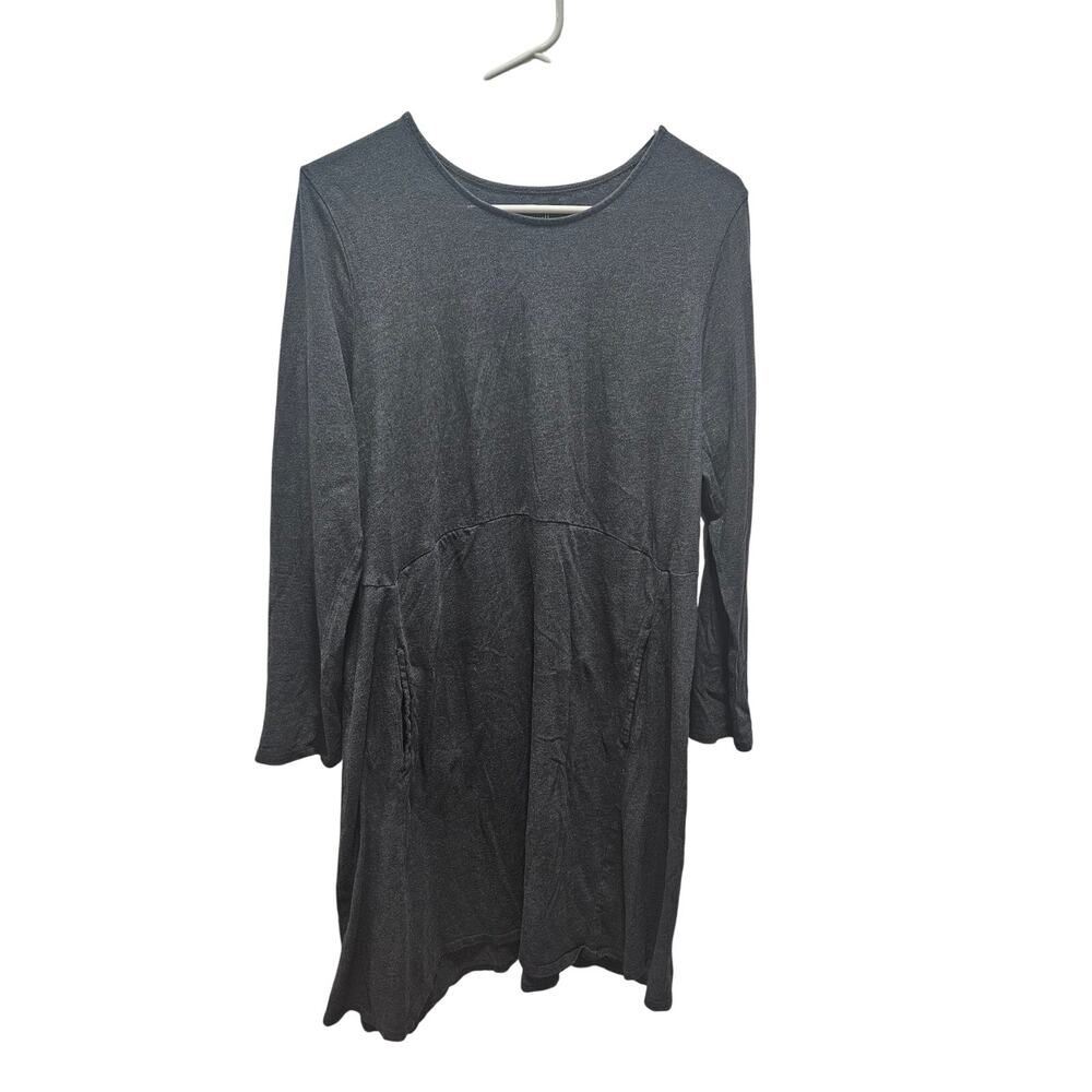 PURE JILL Women's Long Sleeve Scoop Neck Dress - Minimalist